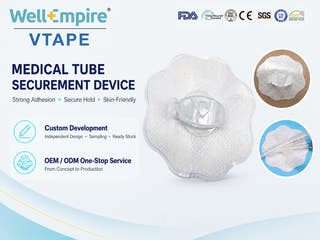 Flower-Shape Catheter Fixation Patch – Blended Fabric
