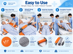 Multi-function patient transfer pad step-by-step guide for patient repositioning and assisted transfer
