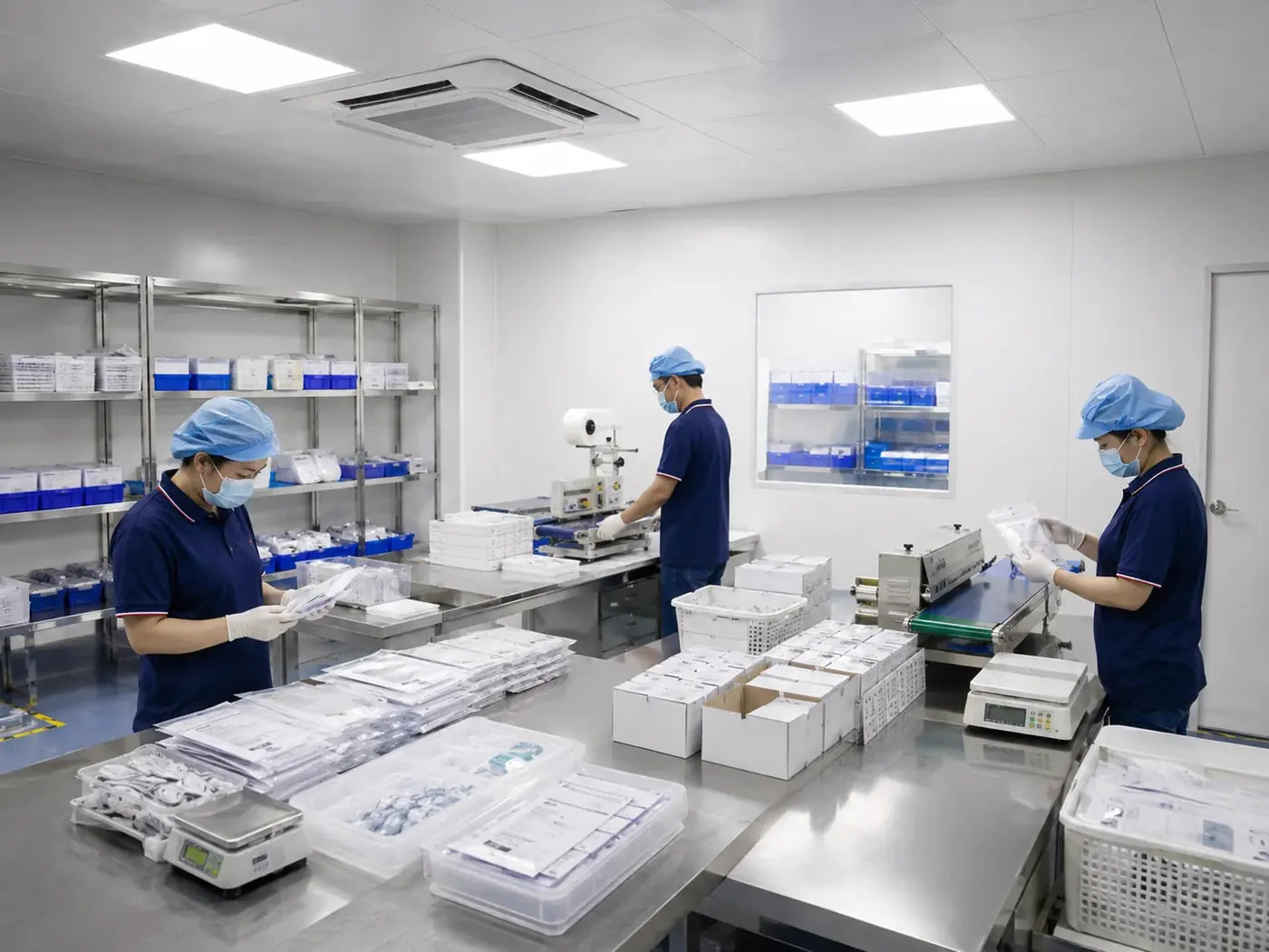 Packaging and final inspection area