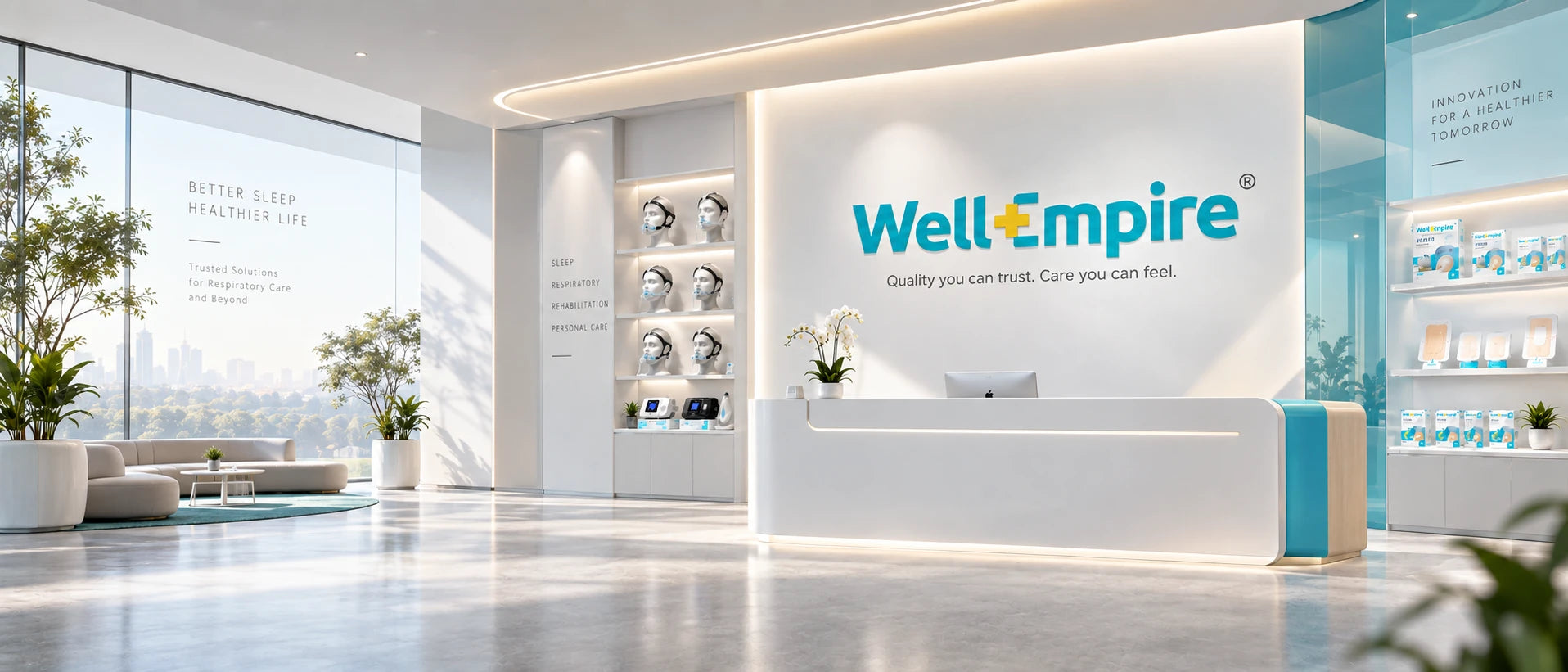WellEmpire medical care showroom